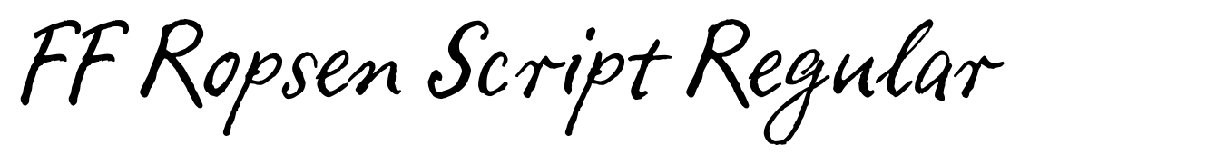 FF Ropsen Script Regular
